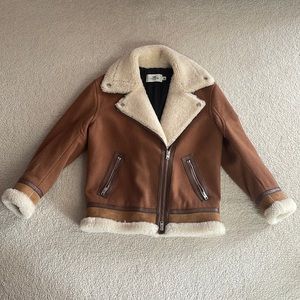 Coach Mustang shearling aviator jacket